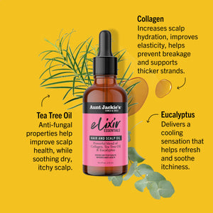 Collagen, Tea Tree Oil & Eucalyptus Elixir Hair Oil